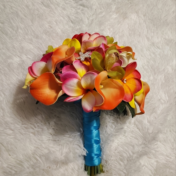 Hand Crafted Accessories - Tropical Wedding Bouquet 💐